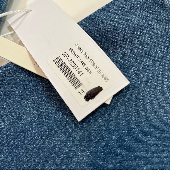 Soft Surroundings NWT Women’s Fly Front Straight Ultimate Denim Jeans Size‎ 14 - Picture 4 of 10